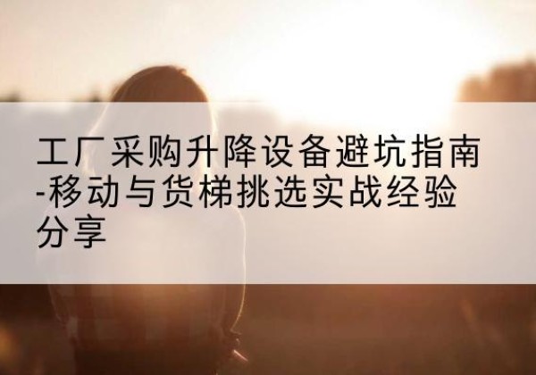陇川移动式升降机怎么选-工厂采购升降设备避坑指南-移动与货梯挑选实战经验分享